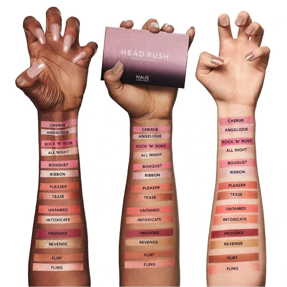 Haus Labs Lady Gaga Head Rush Blush Highlighter Duo Palette Untamed Intoxicate